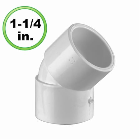 Circo Innovations 1.25 in. 45 Degree Utility Grade PVC Fitting 144-U